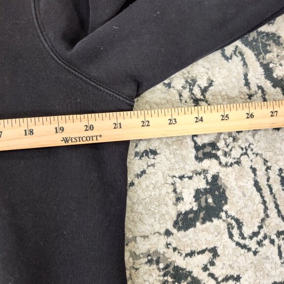 Bench Men's Hoodie Size S Black Cotton Blend Logo Activewear Sportive Athleisure - Picture 5 of 7